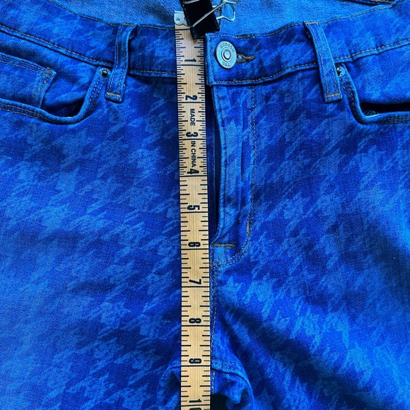 HUDSON KRISTA SUPER SKINNY HOUNDSTOOTH JEANS SIZE 32 - Picture 9 of 13